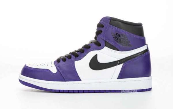 Shop Air Jordan 1 High OG White Court Purple
