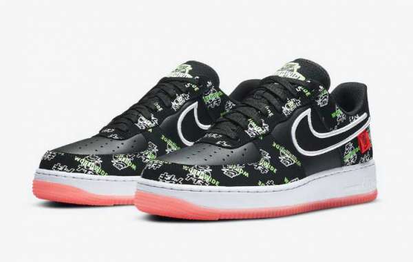 Latest Nike Air Force 1 Worldwide Pack Release Black Color