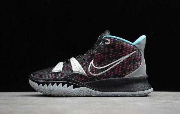 2020 New Arrive Nike Kyrie 7 EP Black Silver Pink Free Shipping