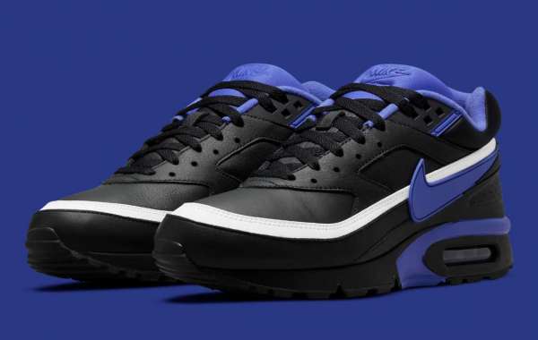The original Nike Air Max BW "Persian Violet" is remade with "black" leather