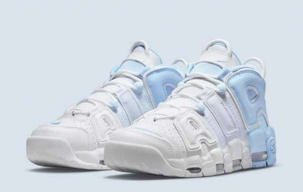 Nike Air More Uptempo debuts in the "sky blue" color scheme, reminiscent of the OG color scheme
