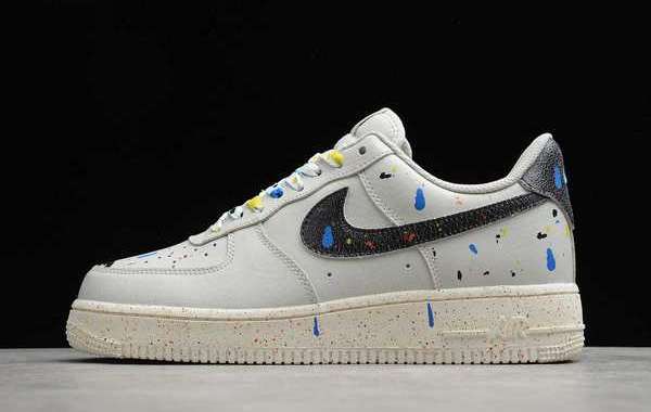 White/Light Blue Fury Space Jam x Nike Air Force 1 Hare 2021