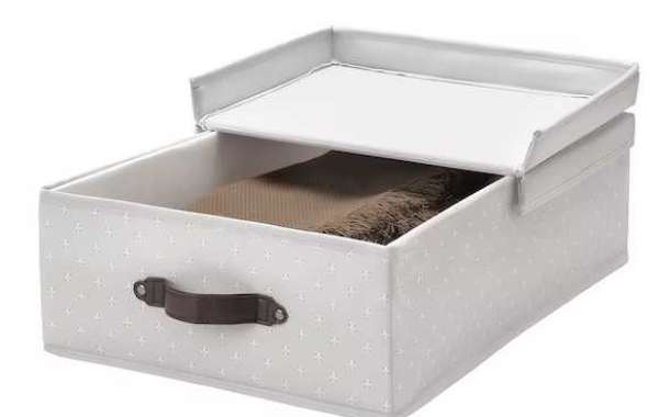 Folomie storage bins with wood lids - Easy Access and Visibility