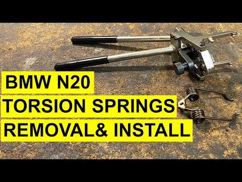 Torsion Spring Removal & Install Tool on BMW N20 Engine - X3 F10 F25 F30 E84 320i 328i 528i Z4