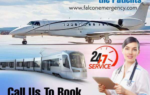 Falcon Emergency Train Ambulance in Patna is Suitable for Long Distance Transportation