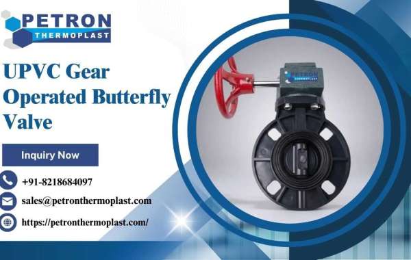 Reliable UPVC Gear Operated Butterfly Valve for Process Industries