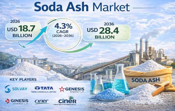 Soda Ash Market to Hit USD 28.4B by 2036 Driven by Glass and Detergent Demand